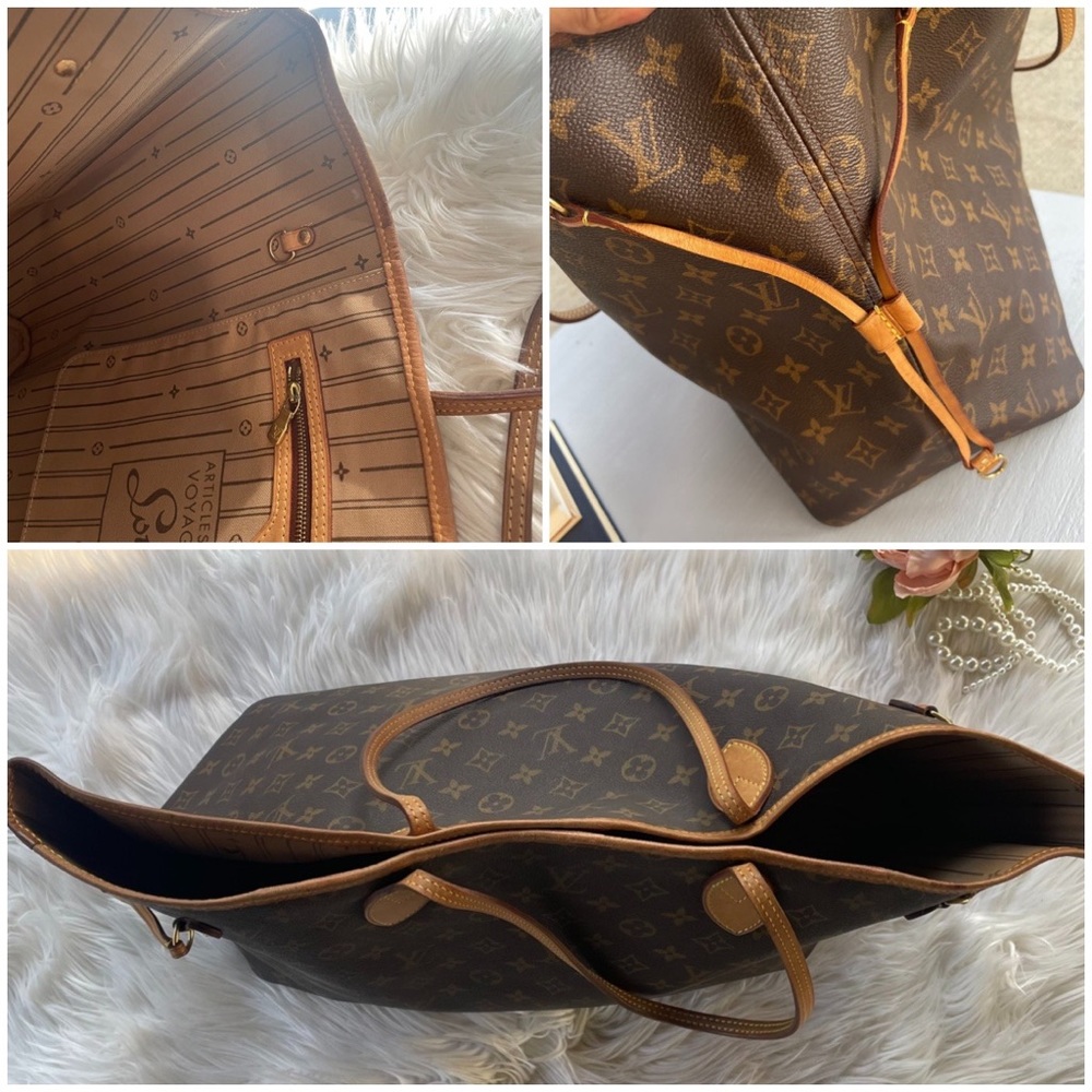 #Poshmark Louis Vuitton Neverfull Bag Authentic - Picture 10 of 16